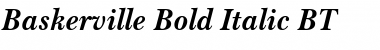 Baskerville Bold Italic Font