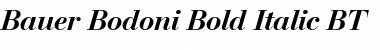 BauerBodni BT Bold Italic Font