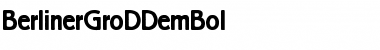 BerlinerGroDDemBol Regular Font