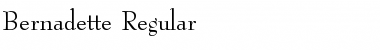 Bernadette Regular Font