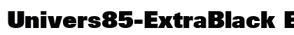 Univers85-ExtraBlack Extra Black preview