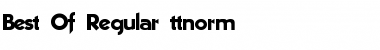 Best Regular Font