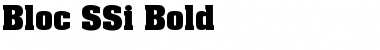 Bloc SSi Bold Font