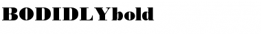 Download BODIDLYbold Font