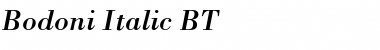 Bodoni Italic Font