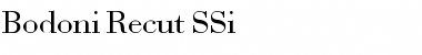 Bodoni Recut SSi Regular Font