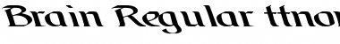 Brain Regular Font