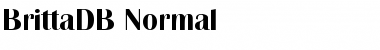 BrittaDB Normal Font