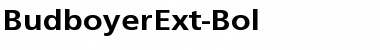 BudboyerExt-Bol Regular Font