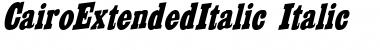 CairoExtendedItalic Italic Font