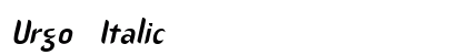 Urgo Italic preview