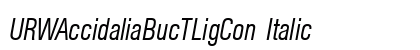 URWAccidaliaBucTLigCon Italic preview