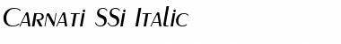 Carnati SSi Italic Font