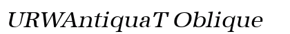 URWAntiquaT Oblique Preview