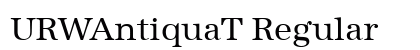 URWAntiquaT Regular Preview