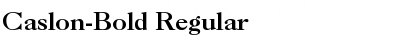 Download Caslon-Bold Font Download Caslon-Bold Font