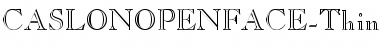Download CASLONOPENFACE-Thin Font