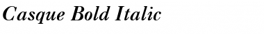 Casque Bold Italic Font