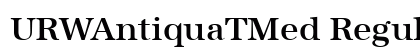 URWAntiquaTMed Regular Preview