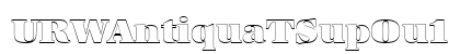 URWAntiquaTSupOu1 Regular preview
