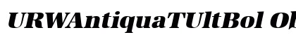 URWAntiquaTUltBol Oblique Preview