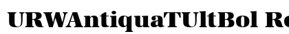 URWAntiquaTUltBol Regular preview
