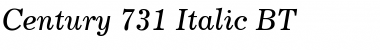 Century731 BT Italic Font