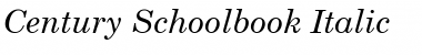 Century Schoolbook Italic Font