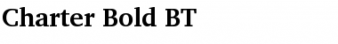 Charter Bd BT Bold Font