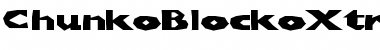 ChunkoBlockoXtraDark Regular Font