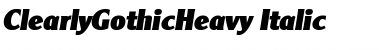 Download ClearlyGothicHeavy Font Download ClearlyGothicHeavy Font