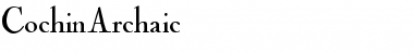 Download CochinArchaic Font Download CochinArchaic Font