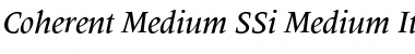 Coherent Medium SSi Medium Italic Font