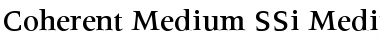 Download Coherent Medium SSi Font