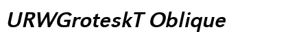 URWGroteskT Oblique Preview