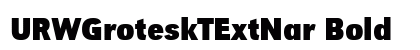 URWGroteskTExtNar Bold preview