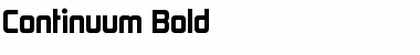Continuum Bold Regular Font
