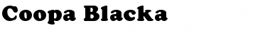 Coopa Blacka Regular Font