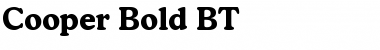 Cooper Lt BT Bold Font