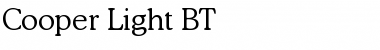 Cooper Lt BT Light Font