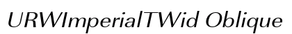 URWImperialTWid Oblique Preview