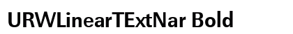 URWLinearTExtNar Bold preview