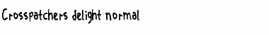 Crosspatchers delight normal Regular Font