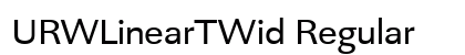 URWLinearTWid Regular preview