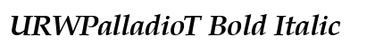 URWPalladioT Bold Italic Preview