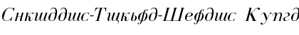 Cyrillic-Normal-Italic Regular Font
