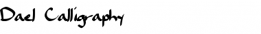 Dael Calligraphy Regular Font