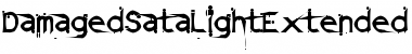 DamagedSataLightExtended Regular Font