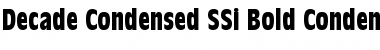 Decade Condensed SSi Bold Condensed Font