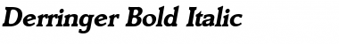Derringer Bold Italic Font